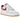 Nike Air Force 1 Low 07 LV8 Summit White Varsity Red Gum sneakers i sideprofil med hvid overdel og rød swoosh samt gummisål