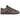 Nike Dunk Low Retro SE Cave Stone sneakers i vinkelret visning med grå ruskind og brun læder overdel samt flade snørebånd