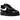 Nike Air Force 1 Low 07 LV8 Glam Rock Black White sneakers i sideprofil med sort og hvid læderoverdel samt klassisk gummisål
