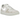 Nike Air Force 1 Flyknit 2.0 Light Bone sneakers i en vinklet profil med lysegrå vævet overdel og hvid sål