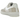 Nike Air Force 1 Flyknit 2.0 Light Bone sneakers i vinkelprofil med lysegrå overdel i flyknit, hvide snørebånd og solid hvid sål