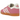 Adidas Gazelle Pink Fusion sneakers sideprofil medlyserød overdel i ruskind, hvide 3-stripes og gummisål