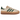 Adidas Gazelle Bold Magic Beige Collegiate Green sneakers i vinklet visning med beige overdel i ruskind og grønne læderdetaljer