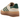 Adidas Gazelle Bold Magic Beige Collegiate Green sneakers i sideprofil med beige overdel i ruskind og grønne læderdetaljer