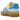 Adidas Gazelle Bold Almost Blue Yellow sneakers i sideprofil med lyseblå ruskindsoverdel, gule læderdetaljer og høj plateau-sål