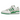 Adidas Forum Low White Green Lucid Pink sneakers i sideprofil med hvid læderoverdel, grønne detaljer og lyserøde snørebånd