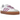 Adidas Sambae Preloved Purple sneakers i sideprofil med lilla overdel i laeder, hvide 3-stripes og en semitransparent gummisole.