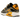 Nike Air Max 90 Premium Black University Gold Camo sneakers i vinkelret visning med sort overdel og gule camouflage detaljer