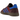 Adidas Handball Spezial Night Red Blue sneakers i vinkelret visning med rød ruskind overdel, blå læderdetaljer og gummisål