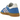 Adidas Handball Spezial Blue Better Scarlet sneakers i vinkelret visning med blå ruskindsoverdel, røde læderdetaljer og klassisk gummisål