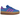 Adidas Gazelle Bold Bold Blue Lucid Pink sneakers i vinkelret visning med blå ruskindsoverdel, lyserøde detaljer og hvidplateau-sål