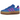Adidas Gazelle Bold Bold Blue Lucid Pink sneakers i sideprofil med blå ruskindsoverdel, pink detaljer og en høj platinsål