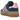 Adidas Gazelle Bold Dark Blue Pink Spark sneakers i sideprofil med mørkeblå overdel i ruskind, lyserøde striber og dobbeltsål