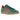 Adidas Gazelle Collegiate Green Preloved Red sneakers i sideprofil med grøn ruskindsoverdel, røde detaljer og hvide snørebånd