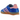 Adidas Gazelle Indoor Blue Semi Pink Spark sneakers i sideprofil med blå ruskindsoverdel, rosa detaljer og gummisål