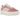Adidas Gazelle Bold Super Pop Pink sneakers i sideprofil med lyserød overdel i ruskind og en tyk, stacked gummisål
