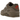 Nike Air Max 90 ESS+ Cave Stone sneakers i en vinklet profil med brun læderoverdel, snørebånd og synlig Air enhed i sålen