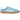Adidas Gazelle Indoor Light Blue sneakers i sideprofil med lyseblå ruskindsoverdel, hvide læderdetaljer og gummisål