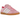 Adidas Hamburg Bliss Pink sneakers i sideprofil med lyserød ruskindsoverdel, hvide læderdetaljer og gummisål