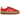 Adidas Gazelle Bold Collegiate Red Lucid Pink sneakers i sideprofil med rød ruskind overdel, lyserøde detaljer og mørk gummisål
