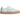 adidas Sambae Clear Mint sneakers i en vinklet profil med lysegrøn overdel i læder, gummisål og hvide snørebånd
