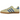 Adidas Gazelle Indoor Powder Yellow Royal Blue sneakers i sideprofil med gul ruskindsoverdel, blå læderdetaljer og gummisål