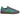 Adidas Handball Spezial Preloved Ink Screaming Green sneakers i vinkelret visning med blå ruskind og grønne detaljer