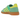 Adidas Handball Spezial Energy Green Pure Sulfur sneakers i vinkelret visning med grøn ruskindsoverdel, gule læderdetaljer og klassisk gummisål