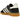 Adidas Handball Spezial Core Black Off White Red sneakers i vinkelret visning med sort ruskind, hvide 3-stripes og rød hæl