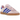 Adidas Gazelle Indoor Clear Pink Lucid Blue sneakers i sideprofil med pink overdel i ruskind, blå læderdetaljer og en semitransparent ydersål