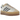 Adidas Gazelle Bold Cream Night Indigo sneakers i sideprofil med cremefarvet overdel og mørkeblå detaljer