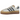 Adidas Gazelle Bold Cream Night Indigo sneakers i et vinklet sidebillede med cremehvid overdel og mørkeblå detaljer
