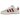 Adidas Campus 00s Crystal White Preloved Ruby sneakers i sideprofil med hvid ruskind og røde detaljer