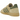 Adidas Handball Spezial Golden Beige Focus Olive sneakers i vinkelret visning med gylden beige overdel og olivengrønne detaljer