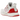 adidas Ultra Boost 1.0 Chalk White Scarlet sneakers i sideprofil med hvid Primeknit overdel, røde detaljer og hvid mellemsål