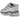 Salomon XT-6 Gray Violet Castlerock Camo sneakers i vinkelret visning med grå og lilla nuancer, snørebånd og slidstærk gummisål