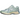 New Balance 1906R Ice Blue Melon Water sneakers i vinkelvisning med lyseblå mesh overdel, hvide snørebånd og slidstærk gummisål