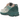 New Balance 1906W New Spruce Light Sparrow sneakers i vinkelret visning med grøn mesh overdel, sølv detaljer og snørebånd