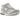 New Balance 2002R Rain Cloud Grey Matter White Green sneakers i sideprofil med grå mesh, hvide detaljer og grøn gummisål
