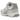 New Balance 2002R Rain Cloud Grey Matter White Green sneakers i vinkelret visning med grå ruskindsoverdel, hvide snørebånd og grønne detaljer
