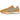 New Balance 327 Varsity Gold Beige sneakers i sideprofil med gult ruskind, beige nylon og hvid mellemsål