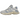 New Balance 9060 Pearl Grey Linen sneakers i vinkelret visning med grå ruskind og mesh overdel samt karakteristisk chunky sål