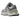 New Balance 9060 Rain Cloud Grey sneakers i vinkelvisning med grå ruskind og mesh overdel samt tyk sål