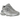 New Balance 9060 Silver Metallic Grey sneakers i vinkelret visning med sølvfarvede detaljer, grå overdel og chunky gummisål