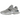 New Balance 9060 Silver Metallic Grey sneakers i vinkelvisning med sølvfarvede metaldetaljer, grå overdel og tyk sål