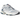 New Balance 9060 Pearl Grey Dark Shoreline Blue sneakers i vinkelret visning med grå ruskind og blå detaljer på sålen