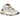 New Balance 9060 Linen Burgundy sneakers i vinkelvisning med beige mesh overdel, bordeaux rusindsatser og tyk gummisål