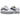 Vans Old Skool Travis Barker Dues Paid White sneakers i vinklet profil med hvid overdel og klassisk sort sidebølge