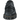 Dr Martens Adrian Bex Black sneakers i vinkelret visning med sort glat læder, frynser, kvaster og markant tyk sål