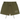 Fear of God Essentials Fleece Soccer Short Military sneakers i vinkelvisning med grøn fleece og elastisk linning med snøre